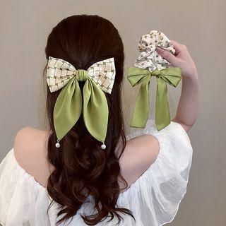 Ribbon Scrunchie / Hair Clip / Patterned Panel Scrunchie
