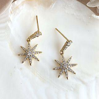 Star Dangle Earring 1 Pair - Stud Earring - As Shown In Figure - One Size