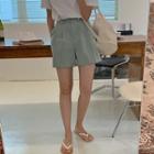 [magicpants] Wide-leg Cotton Shorts