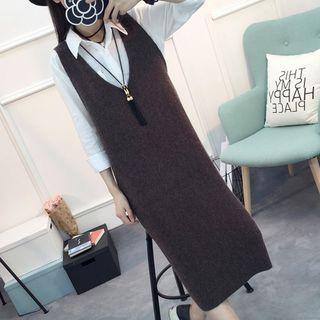Sleeveless Midi Knit Dress