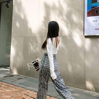 Tie-back Sheer T-shirt