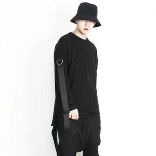 Rope-detail Asymmetric T-shirt