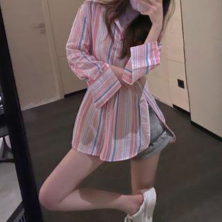 Striped Shirt Stripes - Pink & Blue & Yellow - One Size