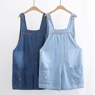 Stitch Plain Denim Jumper Shorts