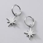 Star Earring 1 Pair - Star Earring - Silver - One Size