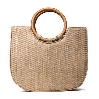 Wooden Handle Handbag