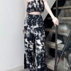 Set: Tie-dye Tube Top + Sweatpants