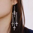 Cross Alloy Fringed Earring