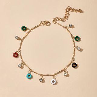 Embellished Bracelet 14014 - Multicolour Ring - Gold - One Size