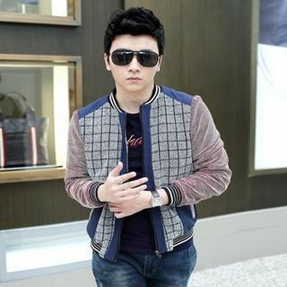 Panel Check Zip Jacket
