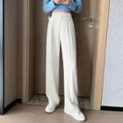 High Waist Loose-fit Straight Leg Dress Pants