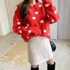 Loose-fit Dotted Sweater