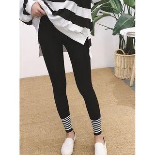 Striped-trim Leggings