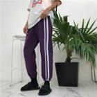 Couple Matching Striped Trim Sweatpants