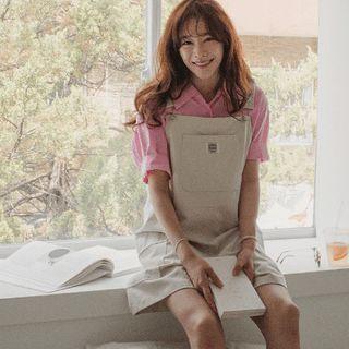 Vivid Short-sleeve Dip-back Shirt