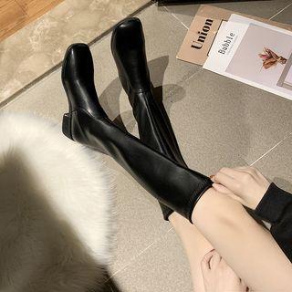 Block Heel Knee High Boots / Short Boots