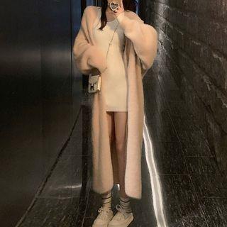 Long-sleeve Bodycon Dress / Cardigan