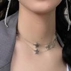 Alloy Star Layered Choker Cx1625 - Star Necklace - One Size