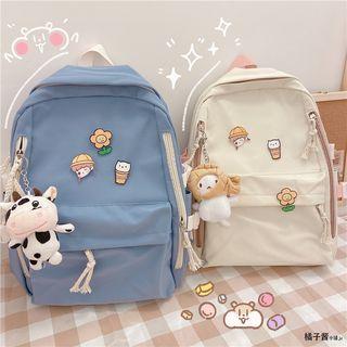 Plain Backpack / Badge / Charm / Set