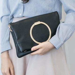 Metal-accent Envelope Cross Bag
