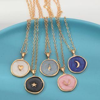 Moon / Star Geometric Necklace