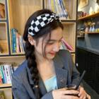 Checkerboard Headband / Hair Tie
