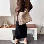 Rib Knit Shoulder Bag