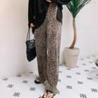 Leopard Print Chiffon Pants