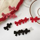 Set Of 1 / 2: Flocking Bow Hair Clip