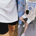 Plain Ribbed Biker Shorts