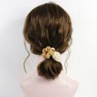 Floral & Pompom Hair Tie