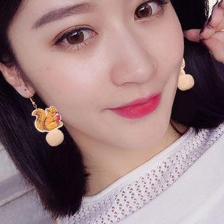 Animal Embroidered Drop Earring