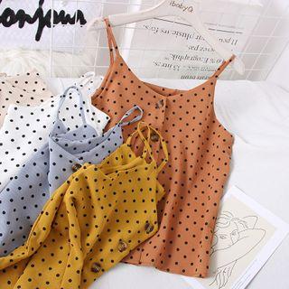 Button-down Dotted Top