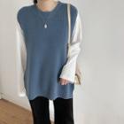 Crew Neck Sweater Vest