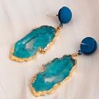 Drop Earring 1 Pair - E1043-3 - Blue - One Size