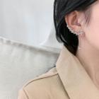 Faux Crystal Leaf Drop Earring