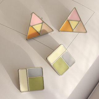 Color Panel Geometric Earring