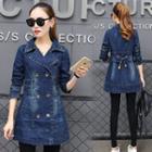 Double Breasted Long Sleeve Denim Dress