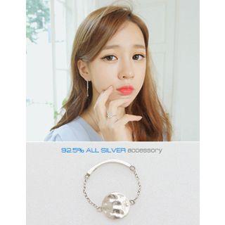 Disc Pendant Silver Rings