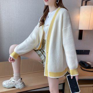 Bear Embroidered Cardigan