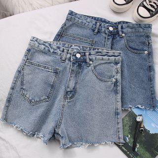 Details High-waist Denim Shorts