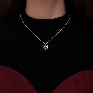 Ox Pendant Sterling Silver Necklace