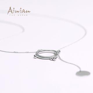 925 Sterling Silver Lariat Necklace