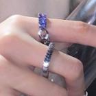 Chain / Gemstone Open Ring / Set