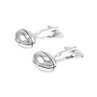 Simple Fashion Rugby Cufflinks Silver - One Size