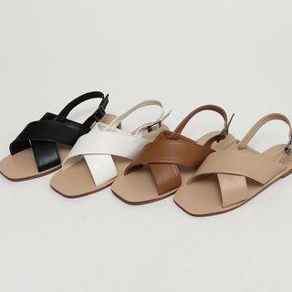Cross-band Flat Sandals