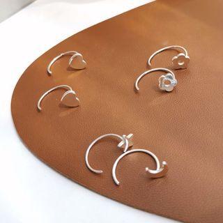 Moon & Star / Flower / Heart Alloy Swing Earring