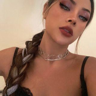 Faux Pearl Choker / Butterfly Necklace / Hollow Heart Choker / Set