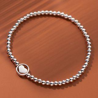 Beaded Bracelet 1 Pc - S925 Silver - Silver - One Size