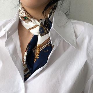 Carriage Print Silk Square Scarf